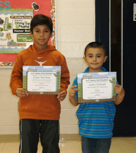 Bring Up Grades (BUG) Award Dylan Ramirez and Justin Gossett 