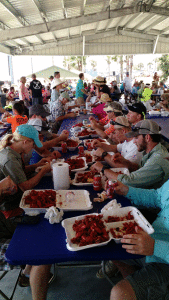 2,000 pounds of Crawfish consumed at the the 2015 Crawfish Festival