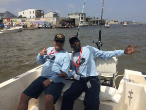 Veterans Jason and Andrew having a great time in Port O’Connor!    -Mack Davis