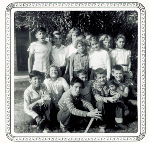 Mr. Rosenbaum’s first class of 4th graders, 1957.