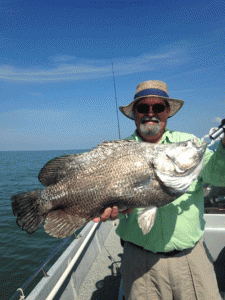 Lloyd Rowland caught this nice Triple Tail fishing with Capt. Roger Ross.