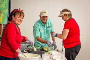 Speedy Stop Volunteers Connie Barrientes, John Hrbek, Delly Wheat