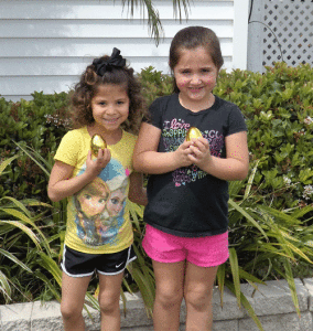 Congratulations to Emery and Mia, granddaughters of Tucker & Kim Sonnier, who found golden price eggs at the hunt. 