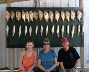 Charles Eaton and family from Kansas recently visited Port O’ Connor and enjoyed a day of fishing with Capt. Ron Arlitt of Scales and Tales Guide Service. This was their granddaughters first time fishing in saltwater and she did an excellent job. The group had their limits of bay snapper and speckled trout using live shrimp. They had plenty of fish to take back with them for their scheduled Easter fish fry. Capt. Ron Arlitt Scales and Tales Guide Service, 361-564-0958 