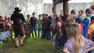 Ms. Shirhall, Miss Sistare, Mrs. Dziuk and Mrs. Sternadel’s Seadrift School second and fourth graders enjoyed learning about Texas history while visiting Presidio La Bahia and Mission Espiritu Santo in Goliad.