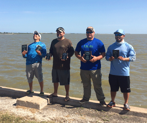 The inaugural Shrimpfest Kayak Fishing Tournament had 23 participants; 16 of them were Veterans. Heroes of the Water-Coastal Bend Chapter came from Corpus and brought kayaks for ten folks to use. Redfish: 1st place Jacoby Bussell; 2nd- Angel Nguyen; 3rd- Rene Rodriguez. Trout: 1st place Rene Rodriguez; 2nd & 3rd- Eric Sancez