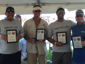 2nd Place Open Fishing Tournament - Team Fish Hawgs Cody Barton, Remington Maddux, Bobby Lambright, Benji Ondreas