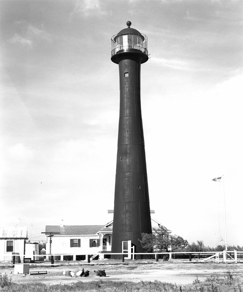 Picture of the Matagorda Island Lighthouse in the early 1900’s – Picture Source United States Coast Guard Archives