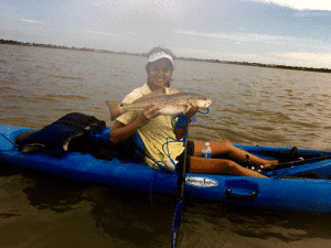 Had a blast catching this red from the kayak back in the bay! Megan Massingill, Austin
