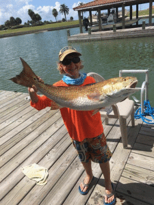 Zachary Strakos Jecker Rangel, 37” Redfish caught wade fishing in Port O’Connor.