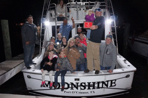 Best Overall in Lighted Boat Parade Jason Sims and Crew of Moonshine 