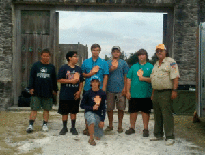 Boy Scout Troop 106-Seadrift members at District Camporee