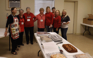 Some of the Service Club members who helped to with the Christmas Luncheon. -Photo by Kelly Gee