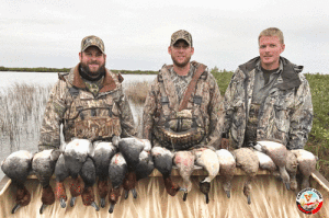 Guests duck hunting with Castaway Lodge in Seadrift