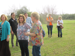 Some members of the Friends of Port O’Connor Library Advisory Council toured the site of the proposed new library.