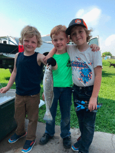 Fishin’ Cousins Left to Right: Oliver Busby, Charley Cornett, Eli Busby 