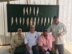 Group from central Texas with an early morning catch fishing with Capt. Ron of Scales and Tales Guide Service of Port O’ Connor. Guys wanted to beat the heat and catch some fish early and they did. Nice box of trout and reds. Capt. Ron Arlitt Scales and Tales Guide Service 361-564-0958