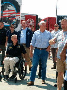 Tanya DeForest of Seadrift sent us this photo of Vice President Mike Pence and Texas Governor Greg Abbott in Victoria on August 31, where Samaritan’s Purse and Convoy of Hope were distributing relief supplies at Faith Family Church.