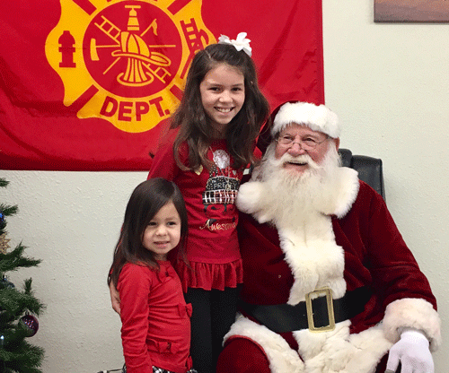 Santa Claus visited the Port O’Connor Fire Station on December 10tth. Luna and Lyric Lopez were among the delighted kids who got to talk to him - and enjoy a ride on the fire truck!