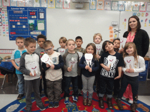 On 2/7/18, Ms. Peter’s Port O’Connor Kindergarten class learned about dental health with their school nurse, Mrs. Goode.