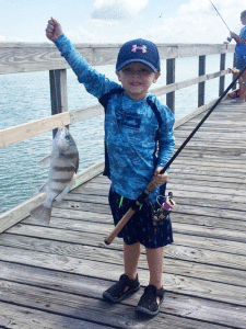 This young fisherman was one of the 80 children who participated in the Port O’Connor Chamber of Commerce’s Annual Kids Fishing Tournament on Memorial weekend. 