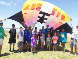 Participants in the Kite Contest -Photo by Susan Braudaway