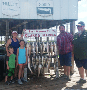 The Carpenter family with their catch from October 2, 2018. They were fishing with Capt. RJ Shelly.