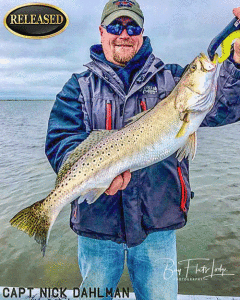 Trophy Speck -Caught & Released, Capt. Nick Dahlman, BFL