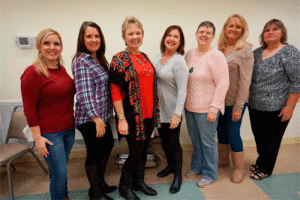 Port O’Connor Chamber of Commerce Directors for 2019, Left to Right: Kacie Skalak, Dawn Ragusin, Rona Fishbeck, Mary Frances Bauer, Debbie Michalek, Darla Parker, Mary Jo Walker. Not pictured: John Reneau, Mike Overton, Sr., Eloisa Newsome