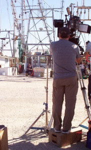 Scene being filmed