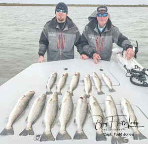 Wading with artificials. -Bay Flats Lodge