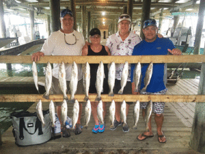 Folks from San Antonio enjoyed a recent morning fishing charter with limits of trout with Capt. Ron Arlitt of Scales and Tales Guide Service of Port O’Connor. Winds were light and bite was on. Several of the folks had never fished Port O’Connor before. They had a great time!