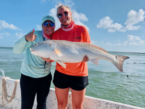 It was a great day at the jetties for Kourtney Coveney and her friend Kylie Moore, fishing with Kourtney’s grandfather Cal Junek.