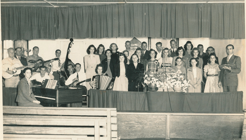 Robert and Myrtle Caddell pioneered a live radio broadcast from their church.