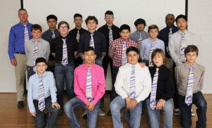 Seadrift School Pirates Basketball Teams would like to thank the Seadrift PTO for purchasing their Seadrift Pirates ties.  The boys along with their coaches, Adam Sternadel and Bobby Anderson, have always dressed up for game days. These ties will be shared for years to come.  