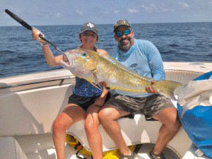 Macy Weldon, 18, landed her first tilefish on July 4, 2020.  It measured 39.5 inches and came up from 950 feet.  Way to go, little lady!