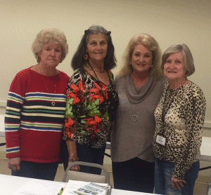 L-R Nan Burnett, Marie Hawes, Alane Haardt, and Nancy Ladshaw 