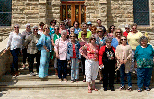 Book Club toured the Painted Churches