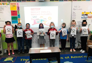 Port O’Connor 1st grade learned about dental health with their school nurse Jill Goode. They received dental kits from the local Masonic Lodge.