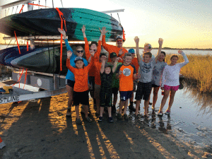 Kyaking with the Sportfishing Club Front L to R: Madden Guevara, Kolton Kendrick, Kaleb Kendrick, Waylon Thomas, Brynlen Eure. Middle L to R: Emilee DeForest, Kolt Leiker, Bryce Sandy, Bradley Eure, Laney Leos. Back L to R: Beth Boone, RJ Shelly, Steven McIlwain 