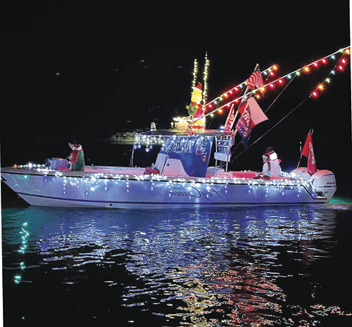 Pay Czech - Best Medium Pleasure Boat in the Port O’Connor Lighted Boat Parade -Photo by Susan Braudaway