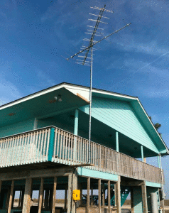 Motus towers are places along the Texas coast to receivedmigration data form birds crossing their paths. Photo by Susan Heath, GCBO 