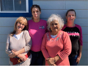 House of Prayer Staff from left to right:  Sallie Dean, Brittni Morris, Angie Castillo, and Tanya Morris 