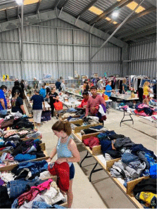 Hundreds of shoppers enjoyed the many bargains found at the POC Service Club’s “Mega Spring Garage Sale”!