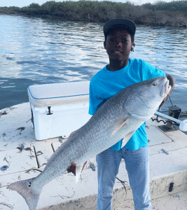 43” Redfish caught by 11 year old Lamar Williams 