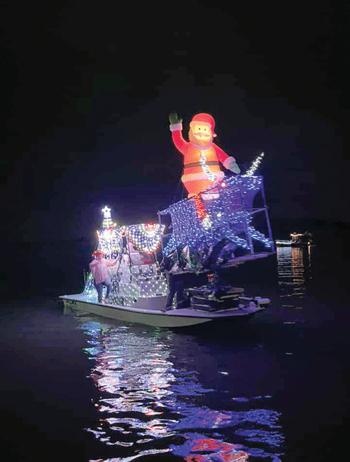 Bucking Santa” Best Overall in the Boat Parade