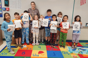 Ms. Martinez’ Seadrift Elementary 1st Grade Class (Photo taken on “Pajama Day”