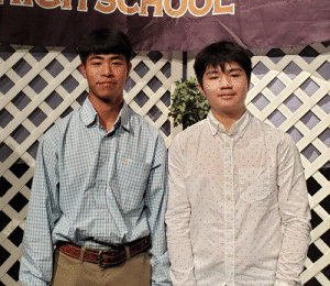 Recipient’s of Seadrift Masonic Lodge #1098 Scholarship Program: 	From left to right: Jacob D. Nguyen and Khang Q. Pham. Both from Seadrift and graduates of Calhoun High School. Jacob is planning to attend Texas A&M and plans to major in Biomedical Science. Pham is planning on attending Victoria College and plans to major in Chemical Engineering. 
