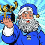 Blue-Santa