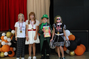 5th Grade Most Original: Jeffery Blevins (not pictured) Scariest: Marley Reneau Most Beautiful: Brynlen Eure /  Romy Thornton Most Handsome: Charlie O’Shields 